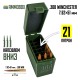 24, Кейс для калибра .308 WIN на 21 патрон / 7.62х51 (хаки), , 620 ₽, AmmoBox 308WIN-21, , Винтовочные кейсы