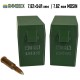 Кейс для калибра 7.62x54 (Мосин) на 21 патрон (хаки, капсюлем вверх)