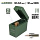 Кейс для калибра 7.62x54 (Мосин) на 21 патрон (хаки, капсюлем вверх)